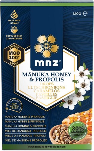 afbeelding van Manuka honing MGO 100+ pastilles propolis