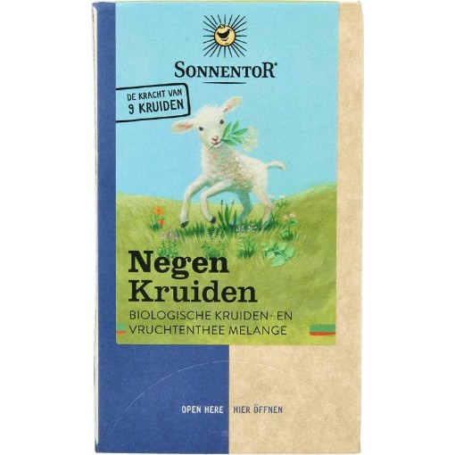 afbeelding van negen kruid & vrucht melan bio