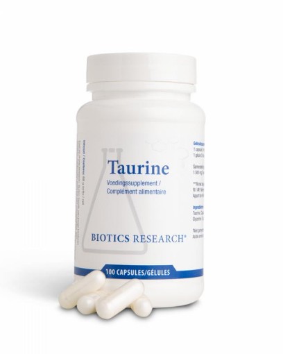 afbeelding van taurine 500mg Biotics