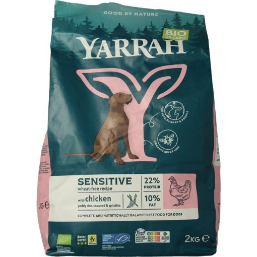 afbeelding van Dog dry food adult sensitive chicken&rice bio