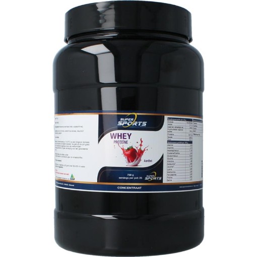 afbeelding van whey proteine aardbei