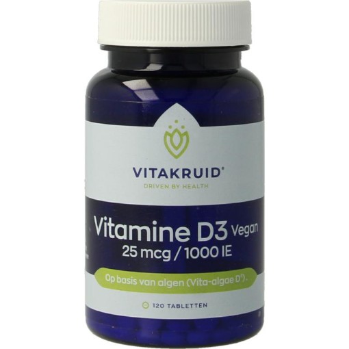 afbeelding van vitamine d3 vegan 25mcg vitakr