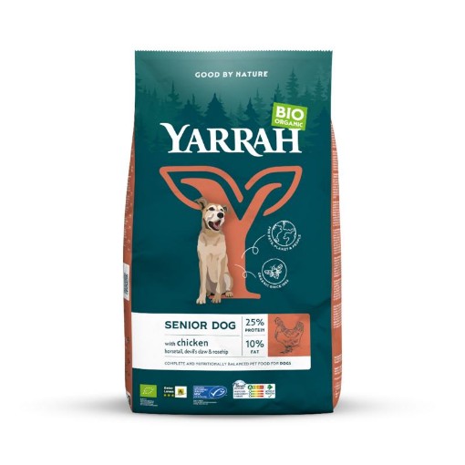 afbeelding van Organic dog dry food senior chicken bio