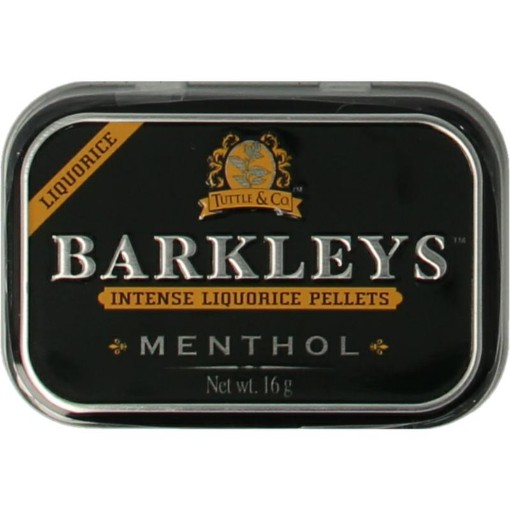 afbeelding van Liquorice pellets menthol