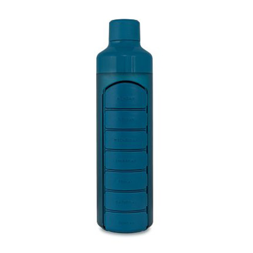 afbeelding van Bottle week blauw 7-vaks