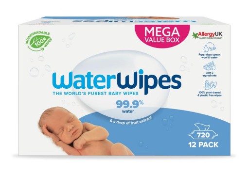 afbeelding van Waterwipes babydoekjes 12x60