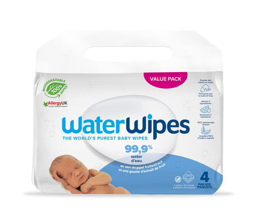 afbeelding van Waterwipes babydoekjes 4x60