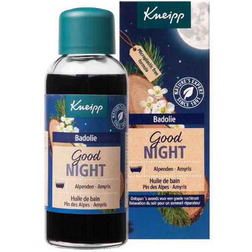afbeelding van badolie goodnight Kneipp