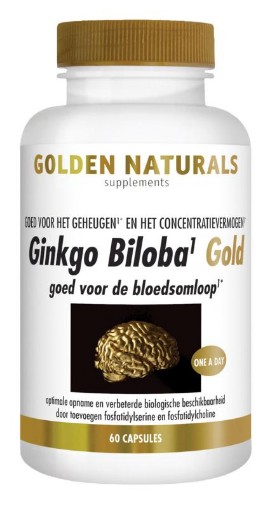 Golden Naturals Ginkgo Biloba gold 60 capsules afbeelding