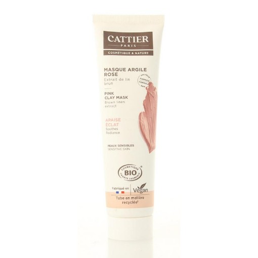 afbeelding van Cattier roze klei mask aloe