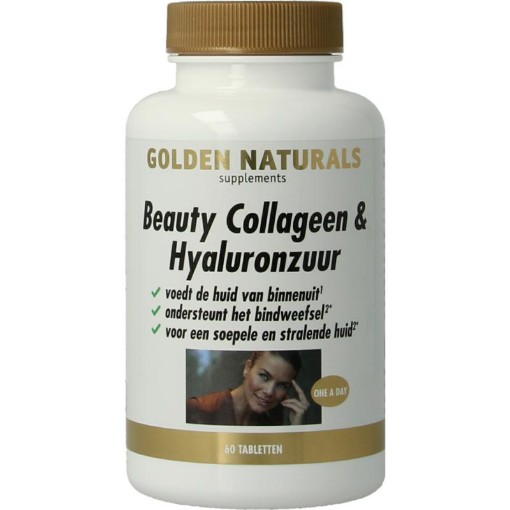 Golden Naturals Collageen & Hyaluronzuur 60 tabletten afbeelding