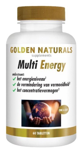 Golden Naturals Multi Strong Gold Energy 60 tabletten afbeelding