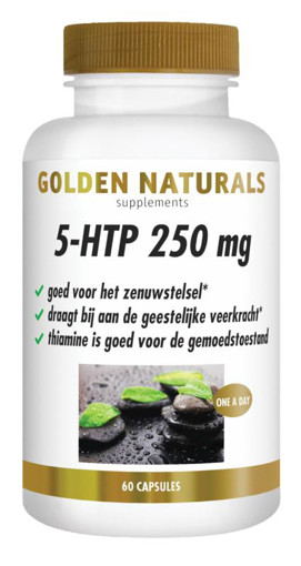 Golden Naturals 5-HTP 250 mg 60 vegacapsules afbeelding