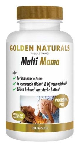 Golden Naturals Multi Strong Gold Mama 180  capsules afbeelding