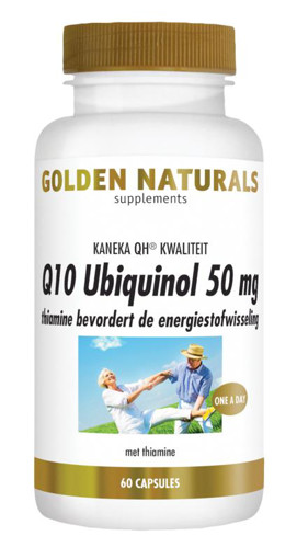 Golden Naturals Ubiquinol 50 mg Q10 60 capsules afbeelding