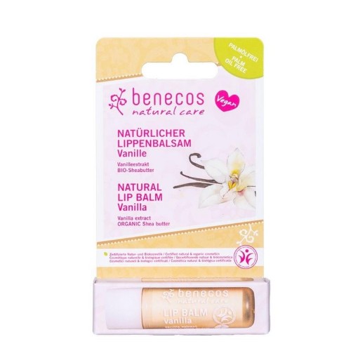 afbeelding van Benecos vegan lipbalm vanilla