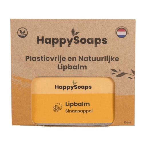 afbeelding van happy lipbalm sinaasappel