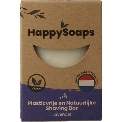 afbeelding van happy shaving bar lavendel