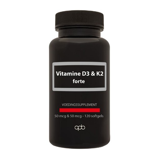 afbeelding van Vitamine D3 50 mcg & K2 50 mcg