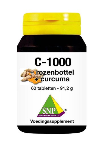 afbeelding van vit c + rozenb + curcuma 1000mg	