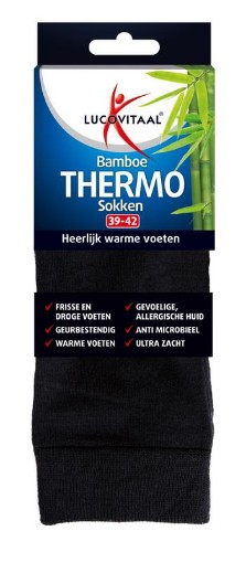 afbeelding van Bamboe thermosok 39-42