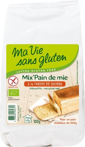 afbeelding van wit broodmix met quinoml glvr
