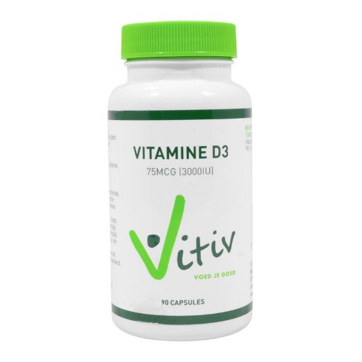 afbeelding van vitamine d3 3000iu 75 mcg