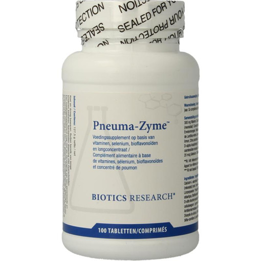 Afbeelding van Biotics Pneuma-Zyme 100 tabletten