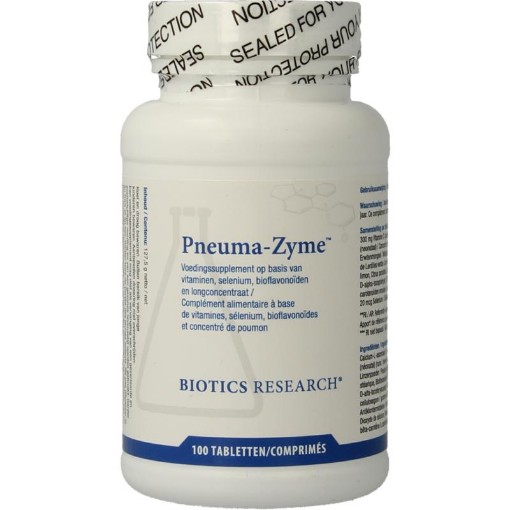 Afbeelding van Biotics Pneuma-Zyme 100 tabletten