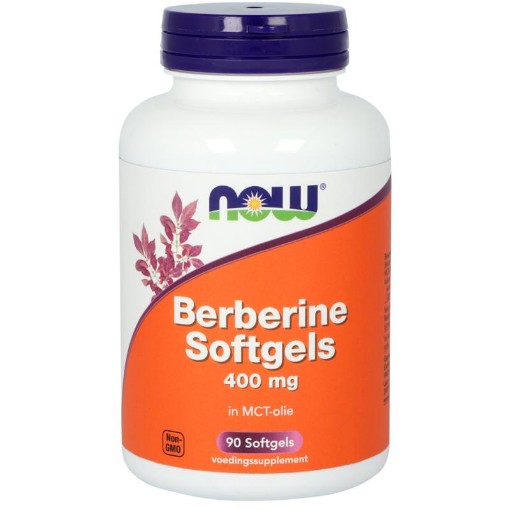 NOW Berberine 400mg 90 softgels afbeelding