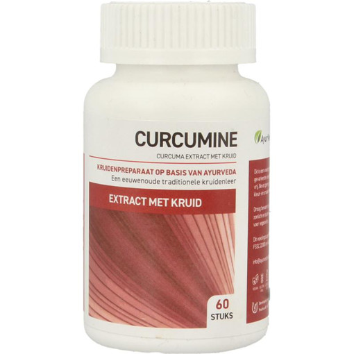afbeelding van curcumine extract met kruid