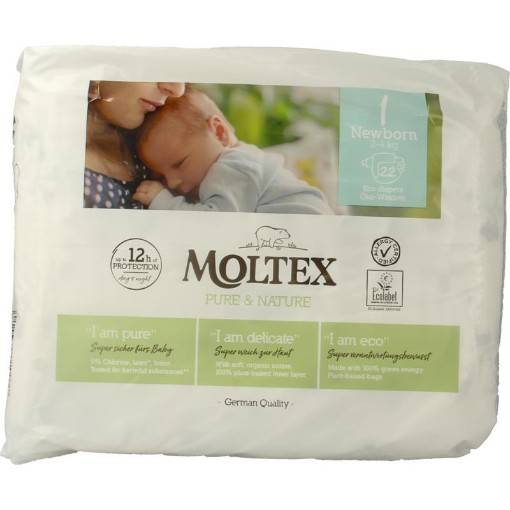 afbeelding van Pure & nature babyluiers newborn