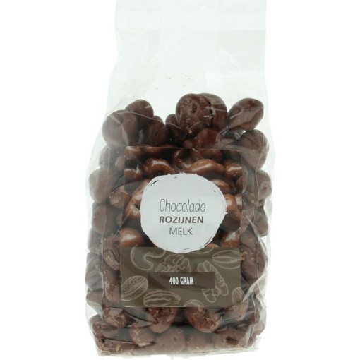 afbeelding van chocolade rozijnen melk