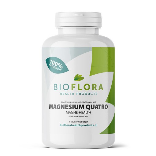 Laag Ingang breedte Magnesium Quatro 90 Tabletten | Bioflora Health Products