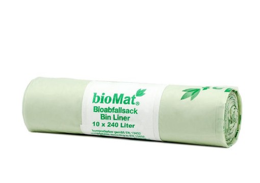 afbeelding van wastebag compostable 240 liter