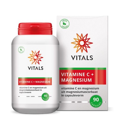 Vitals Vitamine C met magnesium 90 capsules afbeelding