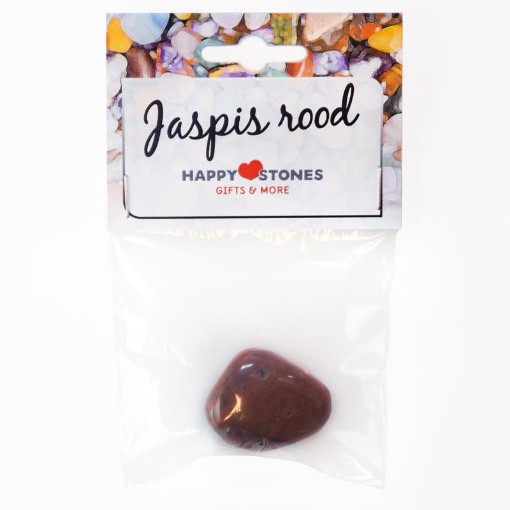 afbeelding van Happy Stones jaspisrood