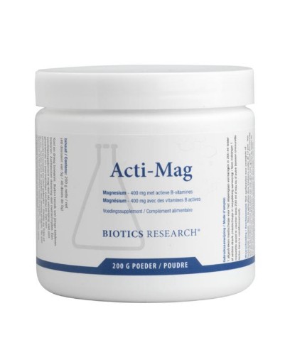 Biotics  Acti Mag Plus Magnesium 200 gram afbeelding