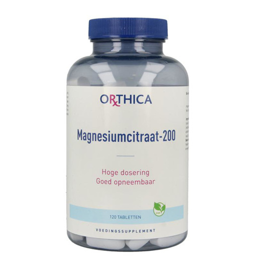 鍔 nauwkeurig Instrument Orthica Magnesiumcitraat 200 120 tabletten | Bioflora Health Products