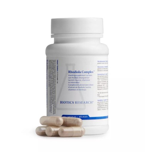 Biotics Rhodiola Complex 60 Capsules Energetica Natura afbeelding