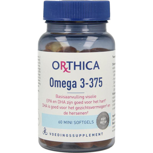 Orthica Omega 3-375 60 softgels afbeelding