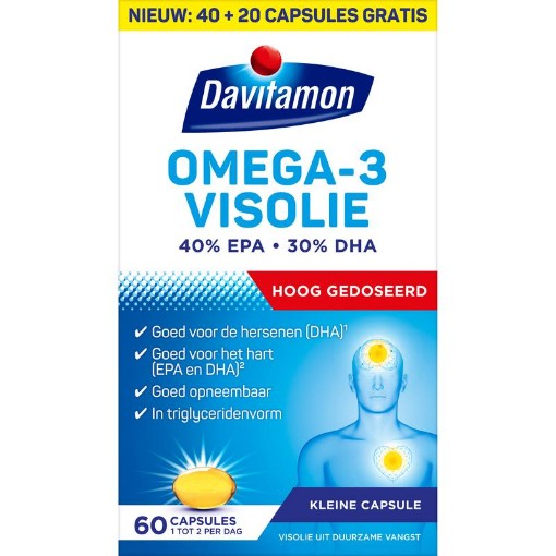 afbeelding van Davitamon omega 3 visolie