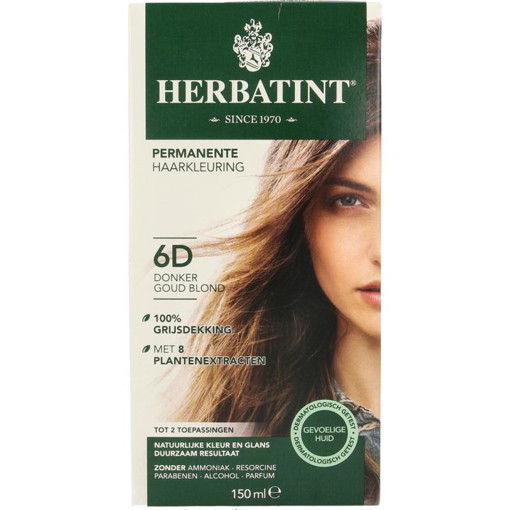 Herbatint 6D Donker Goud Blond 150 ml afbeelding