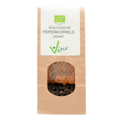 afbeelding van peperkorrels zwart bio
