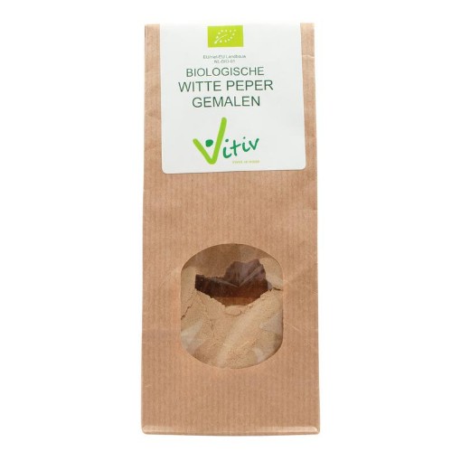afbeelding van peper gemalen wit bio