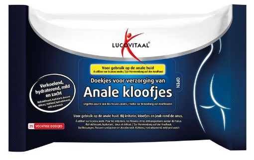 afbeelding van Lucovitaal anale kloof doekjes