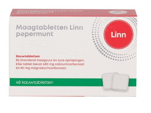 afbeelding van Maagtabletten pepermunt
