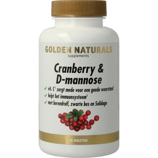 Golden Naturals Cranberry & D-Mannose 90 tabletten afbeelding