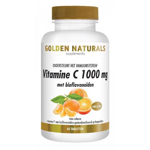 Golden Naturals Vitamine C 1000 met Bioflavonoïden 60 tabletten afbeelding