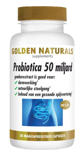 Golden Naturals Probiotica 50 miljard 30 capsules afbeelding